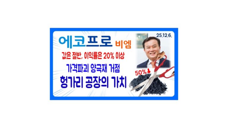에코프로비엠 PDF 분석자료 및 영상